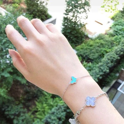 [Lumi Jewels]BRACELET PAPILLON TURQUOISE PAPILLON ARGENTÉ