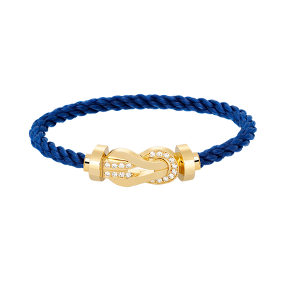 [Lumi Jewels]CHANCE LARGE 8 FIGURE BUCKLE HALF DIAMOND BRACELET GOLD