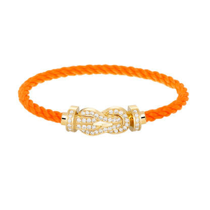 [Lumi Jewels]CHANCE LARGE 8 FIGURE BUCKLE FULLDIAMOND BRACELET GOLD