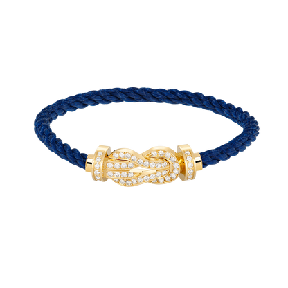 [Lumi Jewels]CHANCE LARGE 8 FIGURE BUCKLE FULLDIAMOND BRACELET GOLD
