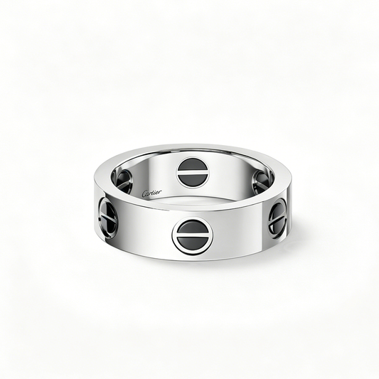 [Lumi Jewelry]LOVE RING 5.5MM NO DIAMONDS  CERAMIC