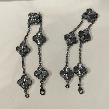 [Lumi Jewels]BRACELET CLOVER 5 MOTIFS NOIRS