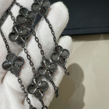 [Lumi Jewels]BRACELET CLOVER 5 MOTIFS NOIRS
