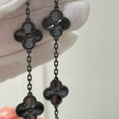 [Lumi Jewels]BRACELET CLOVER 5 MOTIFS NOIRS