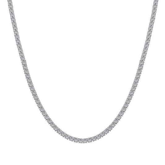 [Lumi Jewels]Delicate Round Shape Tennis Necklace