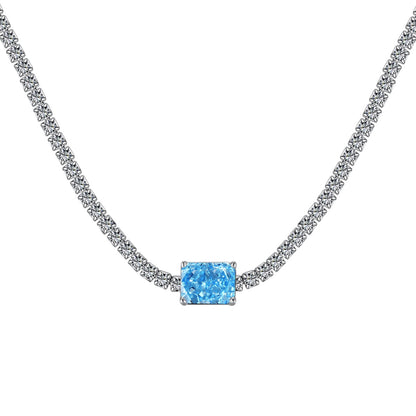 [Lumi Jewels]2.0 carat Ornate Emerald Cut Necklace