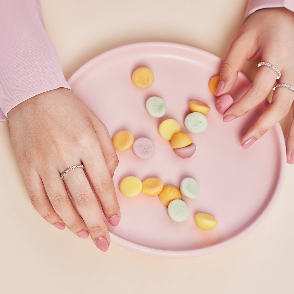 [Lumi Jewels]Unique Scintillating Round Cut Daily Ring
