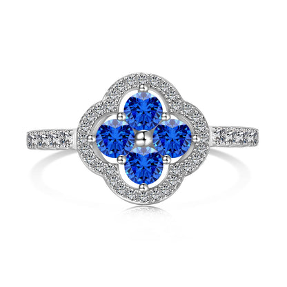 [Lumi Jewels]Four Leaf Clover Flower Design Ring
