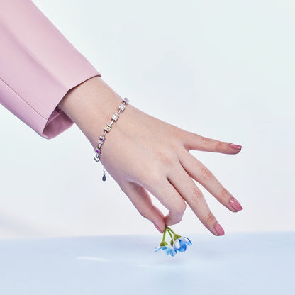 [Lumi Jewels]Dainty Charming Emerald Cut Daily Bracelet