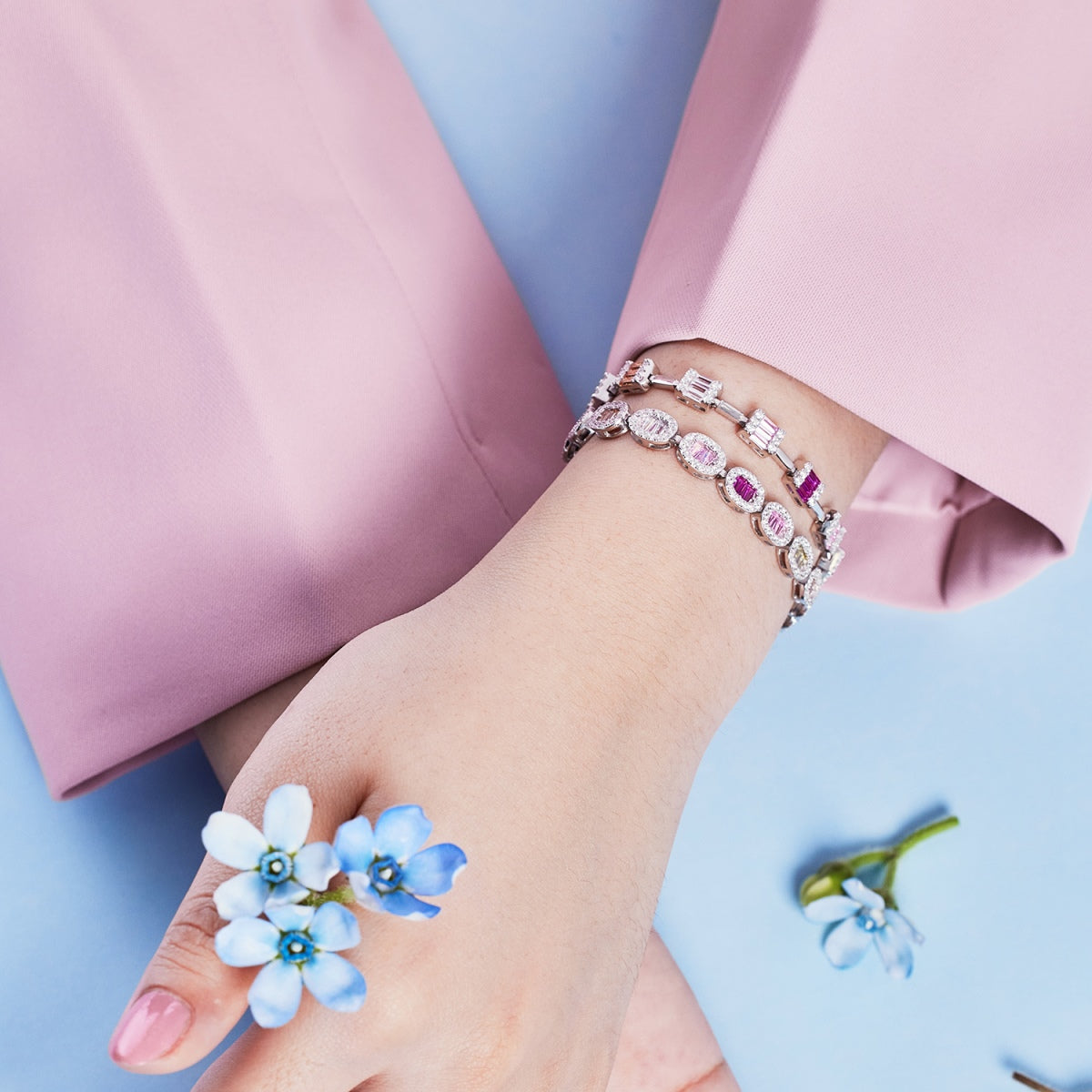 [Lumi Jewels]Exquisite Ornate Emerald Cut Daily Bracelet