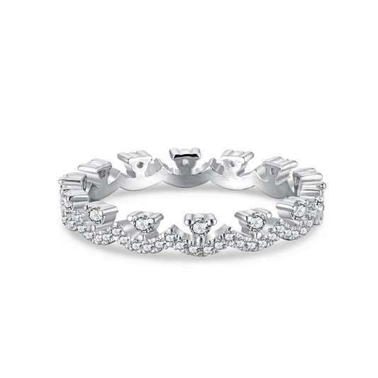 [Lumi Jewels]Elegant Resplendent Round Shape Party Ring