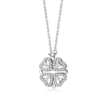 [Lumi Bijoux]Collier Orné Cœur Fleur
