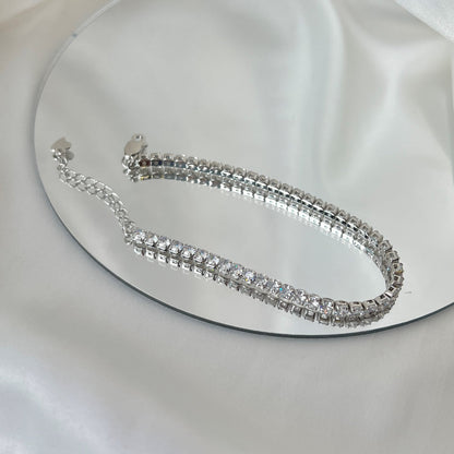 [Lumi Jewels]Sparkling Round Cut Daily Bracelet
