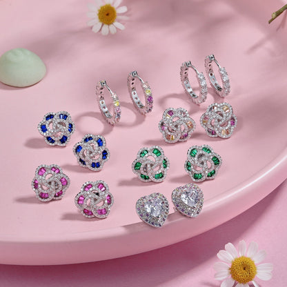 [Lumi Jewels]Exquisite Flower Shape Daily Earrings