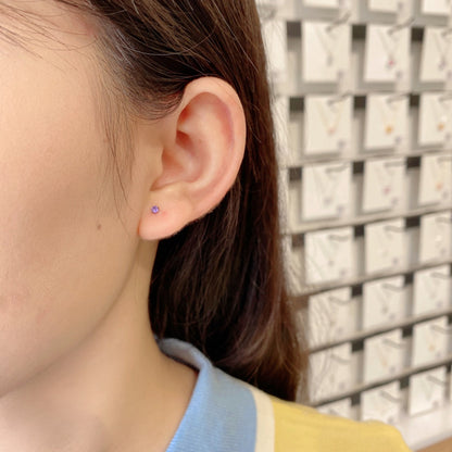 [Lumi Jewels]Delicate Solitaire Earrings