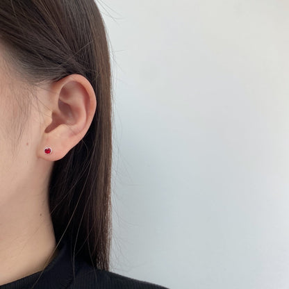 [Lumi Jewels]Sparkling Colorful Round Shape Earrings