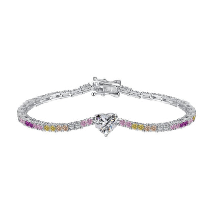 [Lumi Jewels]Delicate Romantic Heart Shape Lover Bracelet