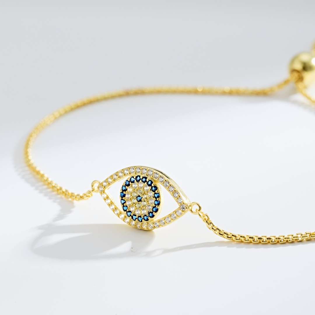 [Lumi Jewels]Dazzling Eye Shape Necklace