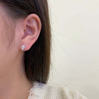 [Lumi Jewels]Ornate Water Drop Shape Earrings