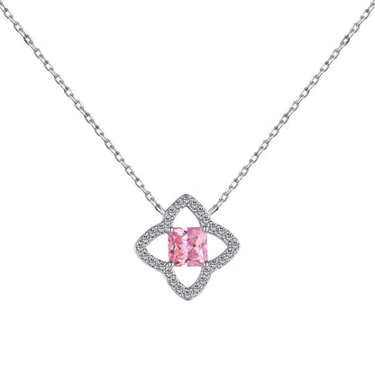 [Lumi Jewels]Exquisite Flower Shape Princess Cut Necklace
