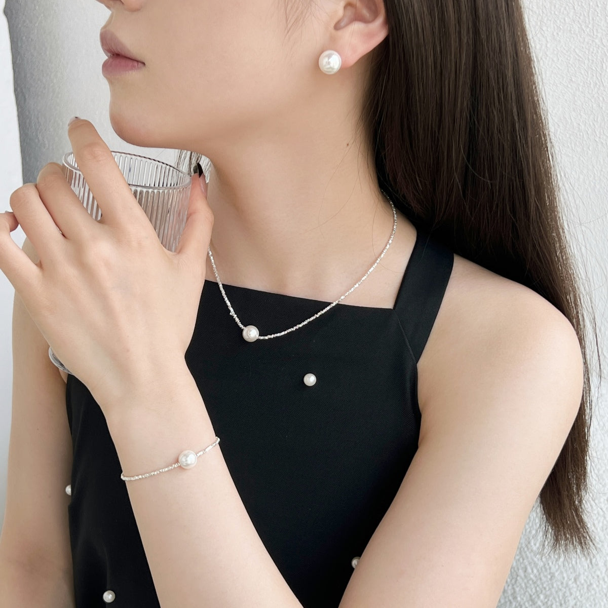 [Lumi Jewels]Delicate Pearl Earrings
