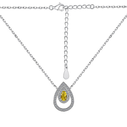 [Lumi Jewels]Sparkling Pear Cut Necklace