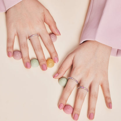 [Lumi Jewels]Radiant Sparkling Round Cut Daily Ring