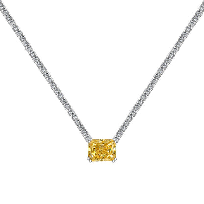 [Lumi Jewels]4.0 Carat Elegant Radiant Cut Necklace
