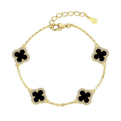 [Lumi Jewels]Four-Leaf Clover Exquisite Bracelet