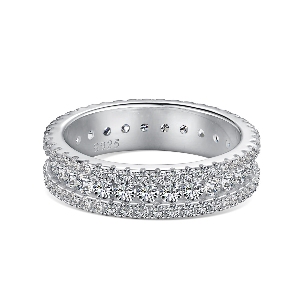 [Lumi Jewels]Delicate Colorful Round Cut Daily Ring
