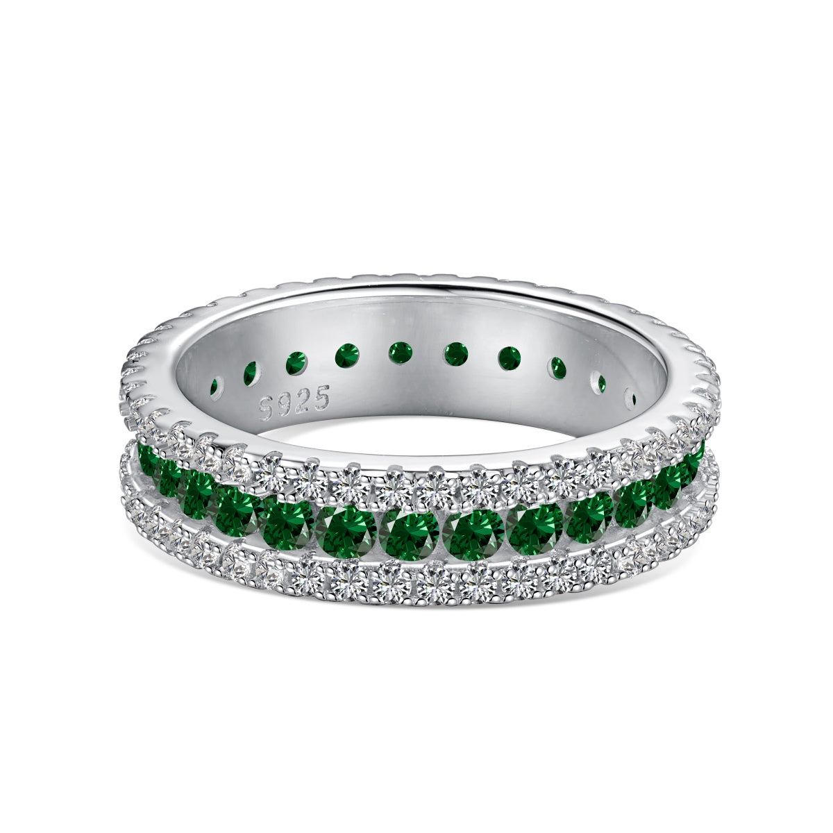 [Lumi Jewels]Delicate Colorful Round Cut Daily Ring