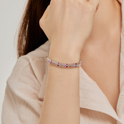[Lumi Jewels]Dainty Radiant Emerald Cut Daily Bracelet