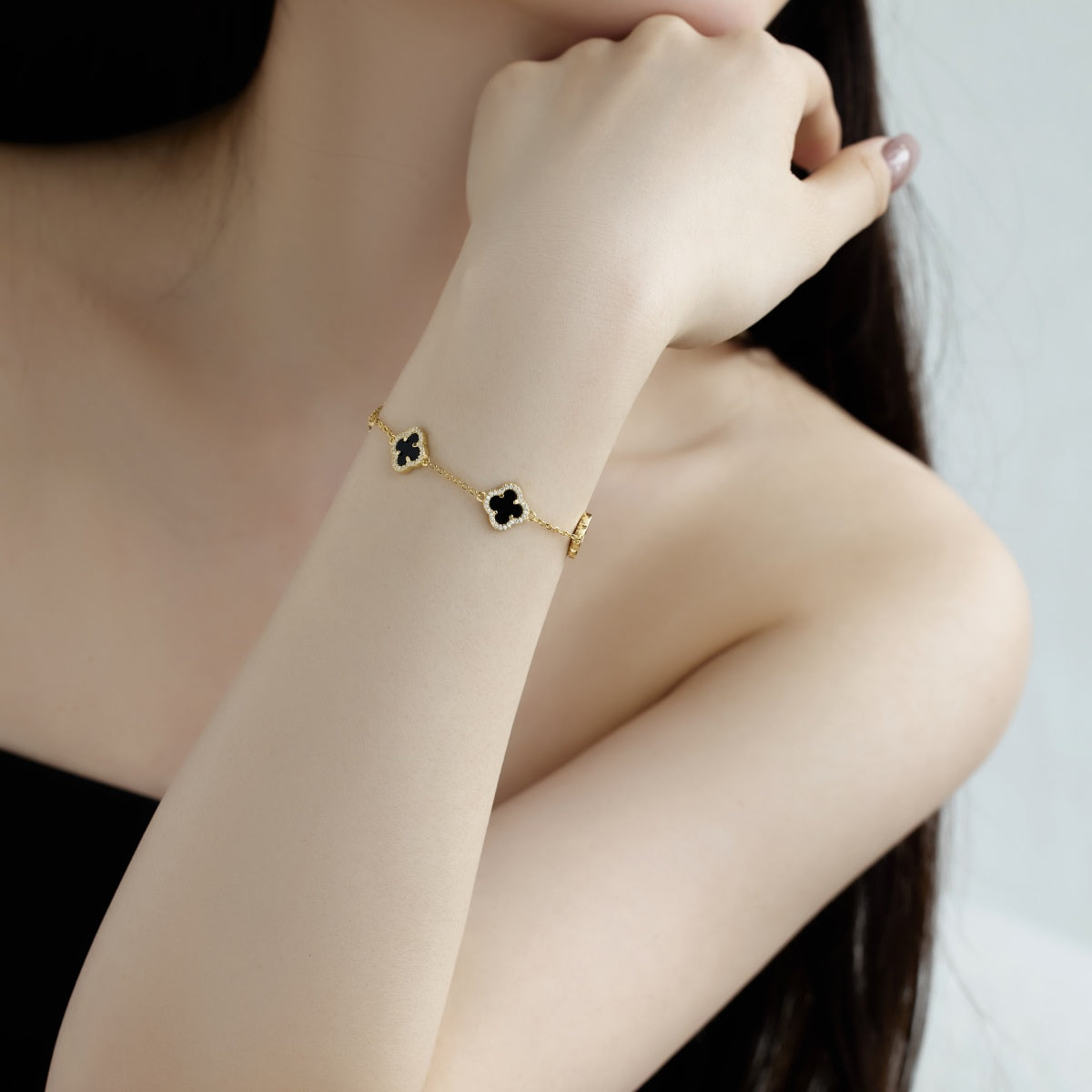 [Lumi Jewels]Four-Leaf Clover Exquisite Bracelet