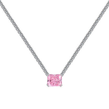 [Lumi Jewels]4.0 Carat Elegant Radiant Cut Necklace