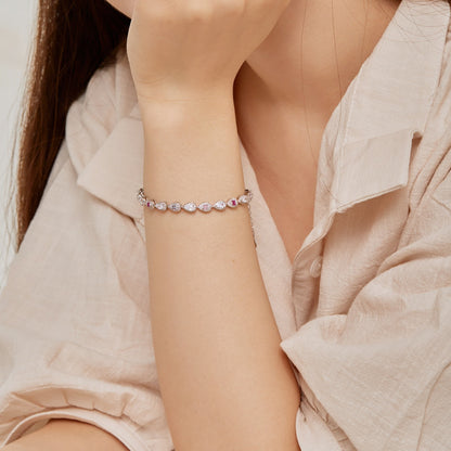 [Lumi Jewels]0.25 Carat Radiant Water Drop Shape Daily Bracelet