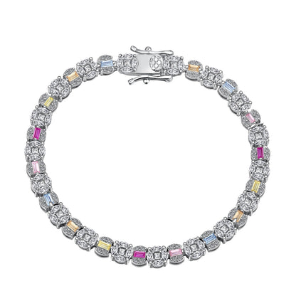 [Lumi Jewels]Dazzling Radiant Multi Cut Daily Bracelet