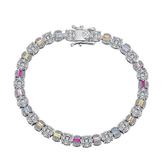 [Lumi Jewels]Dazzling Radiant Multi Cut Daily Bracelet
