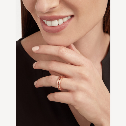[Lumi Jewels]BAGUE SPIRALE ZERO 1 ONE-BAND AVEC LOGO AJOURÉ