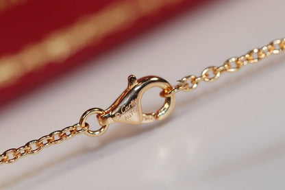 [Lumi Jewels]COLLIER LOVE OR ROSE ET ARGENT