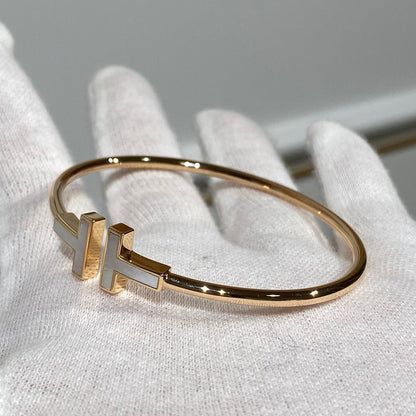 [Lumi Jewelry]T BRACELET 1.8MM MOP PINK GOLD