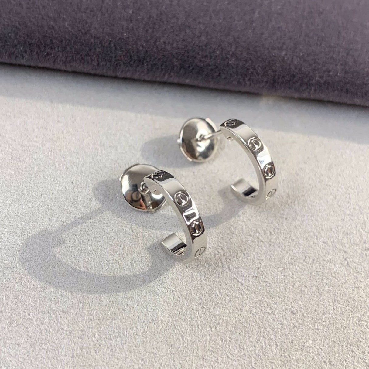 [Lumi Jewels]BOUCLES D'OREILLES LOVE 2.65MM ARGENT