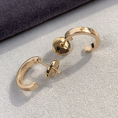 [Lumi Jewels]BOUCLES D'OREILLES LOVE 2.65MM OR ROSE