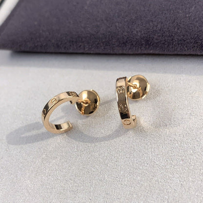 [Lumi Jewels]BOUCLES D'OREILLES LOVE 2.65MM OR ROSE