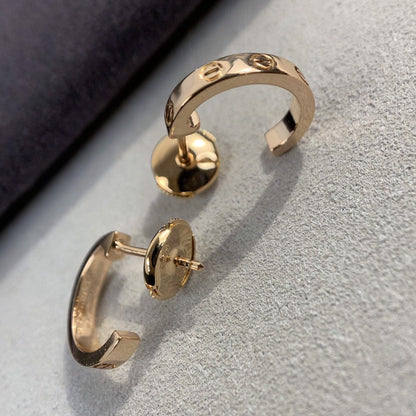 [Lumi Jewels]BOUCLES D'OREILLES LOVE 2.65MM OR ROSE