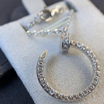 [Lumi Jewels]JUSTE NECKLACE SILVER DIAMONDS