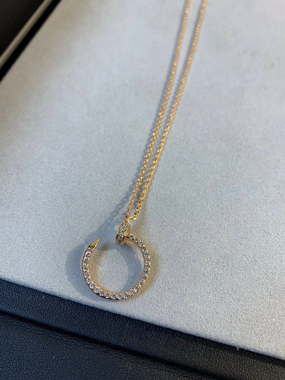 [Lumi Jewels]JUSTE NECKLACE PINK GOLD DIAMONDS