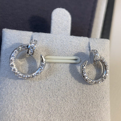 [Lumi Jewels]JUSTE EARRINGS SILVER DIAMONDS