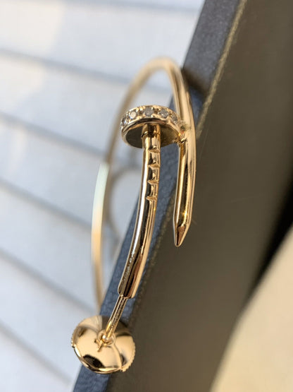 [Lumi Jewels]JUSTE EARRINGS GOLD DIAMONDS 1.8MM