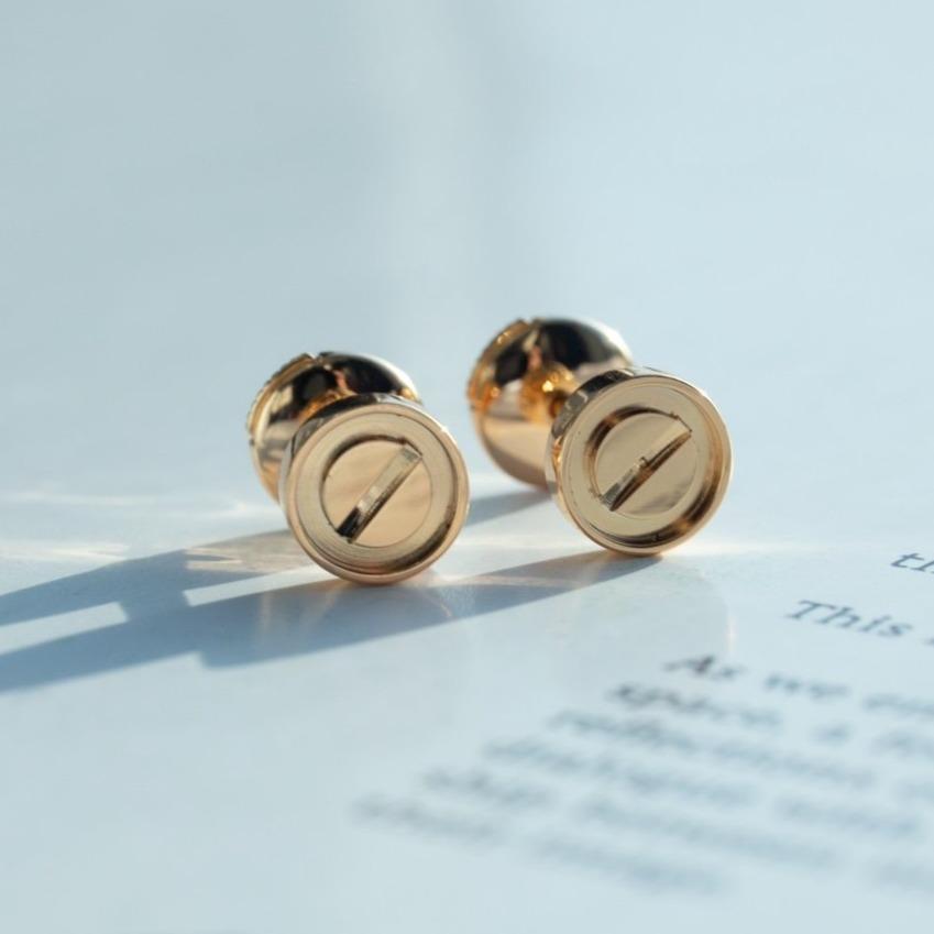[Lumi Jewels]BOUCLES D'OREILLES LOVE OR ROSE 10MM
