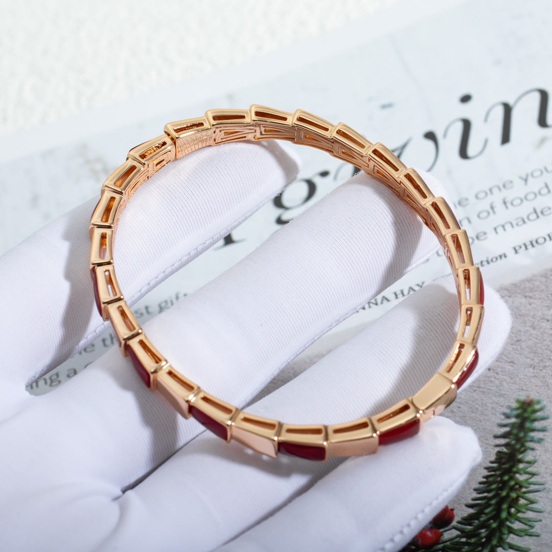 [Lumi Jewels]SERPENTI BRACELET PINK GOLD RUBELLITE